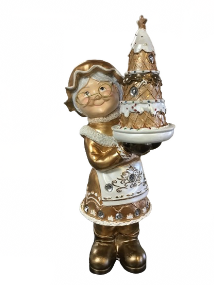 Kringle Express Lit Gingerbread Mrs. Claus