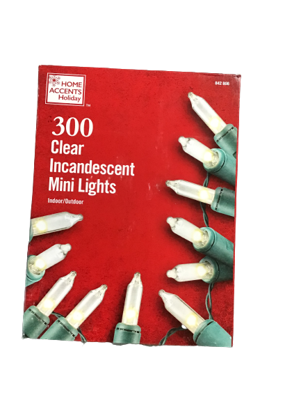 Home Accents Holiday 300 Clear Incandescent Mini Lights (Open Box)