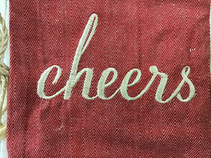 Threshold Red Cheers Wine Bag