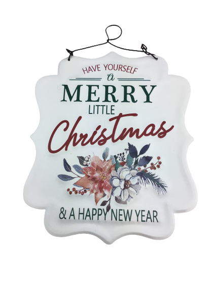 Metal Festive Words Sign 2 Styles