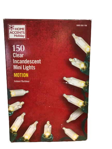 Home Accents Holiday 150 Clear Incandescent Mini Lights (Open Box)
