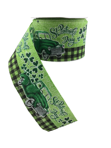 2.5 Inch St. Patrick's Day Truck Ribbon