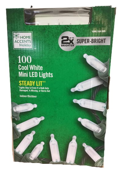 Home Accents Holiday 100 Cool White Super Bright Mini Led Lights