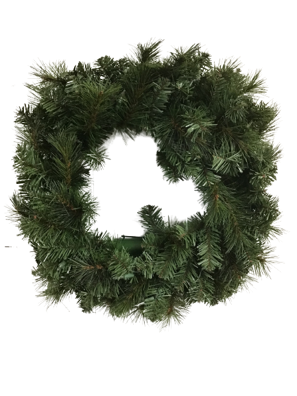 Home Accents Holiday 24 Inch Pre-Lit Wesley Long Needle Pine Wreath