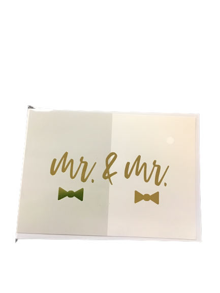 Mr & Mr Card With Envelope