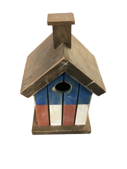 Red White And Blue Birdhouse