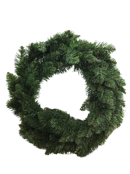 24 Inch Oregon Fir Pre Lit Wreath