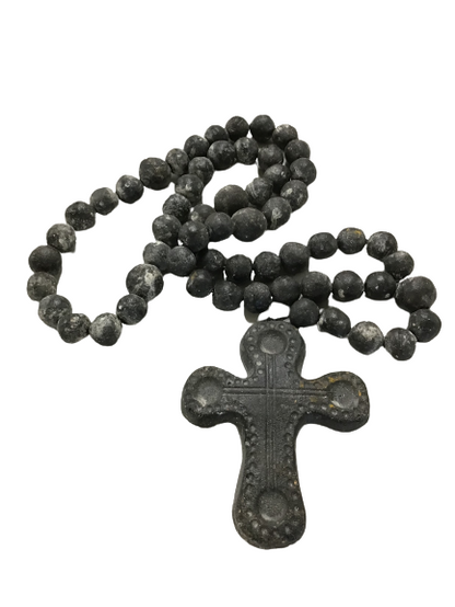 Charcoal Extra Large Rosary Beads