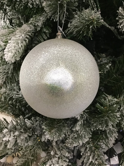 5 Inch Silver Candy Ball Ornament