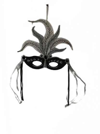 Mardi Gras Black And White Mask