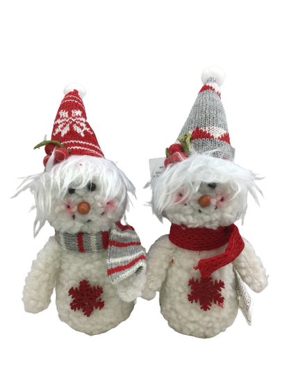 Plush Snowman Ornament 2 Styles