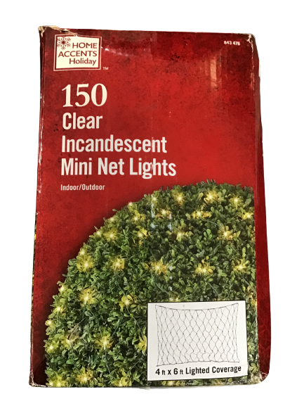 Home Accents Holiday 150 Clear Net Lights - Open Box