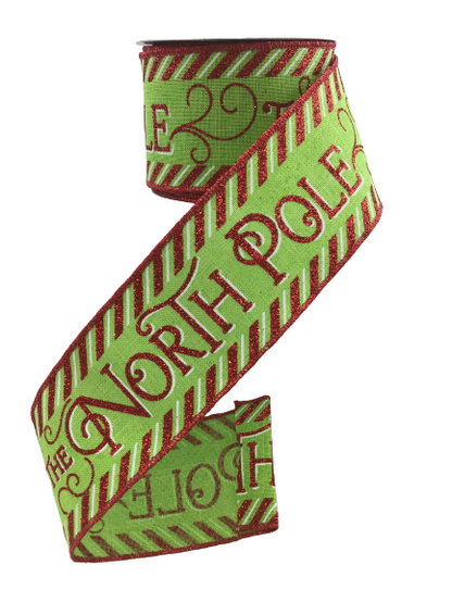 2.5 Inch To The North Pole Ribbon