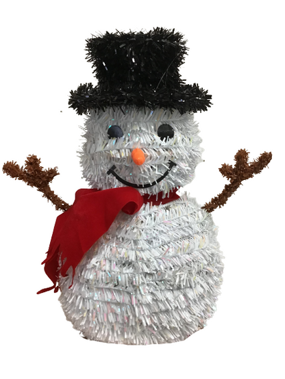 Home Accents Holiday 11 Inch Tinsel Snowman 2 Styles