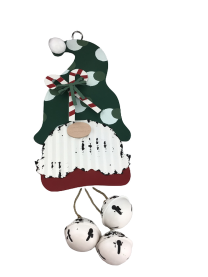 Wood And Metal Gnome Hang With Bells 2 Styles