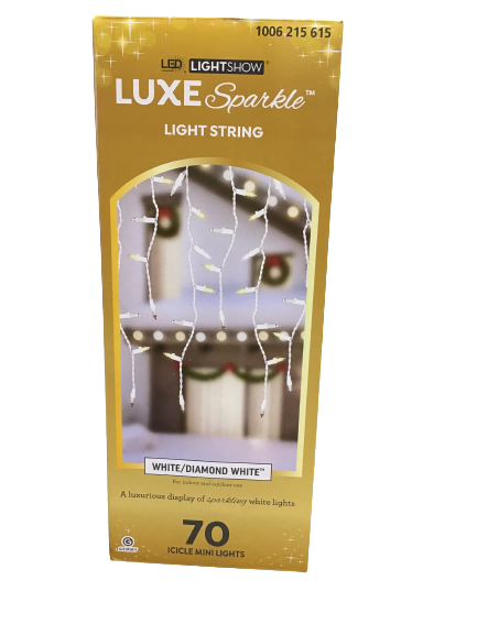 LightShow Luxe Sparkle Light String White/Diamond White (Open Box)