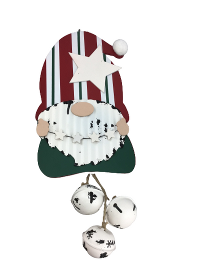 Wood And Metal Gnome Hang With Bells 2 Styles