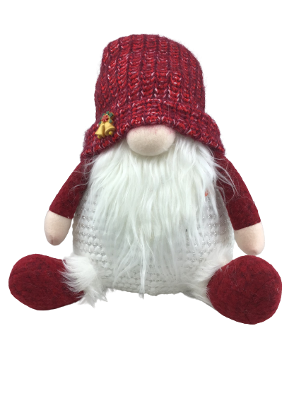 Light Up Plush Sweater Gnome Sitter  2 Styles