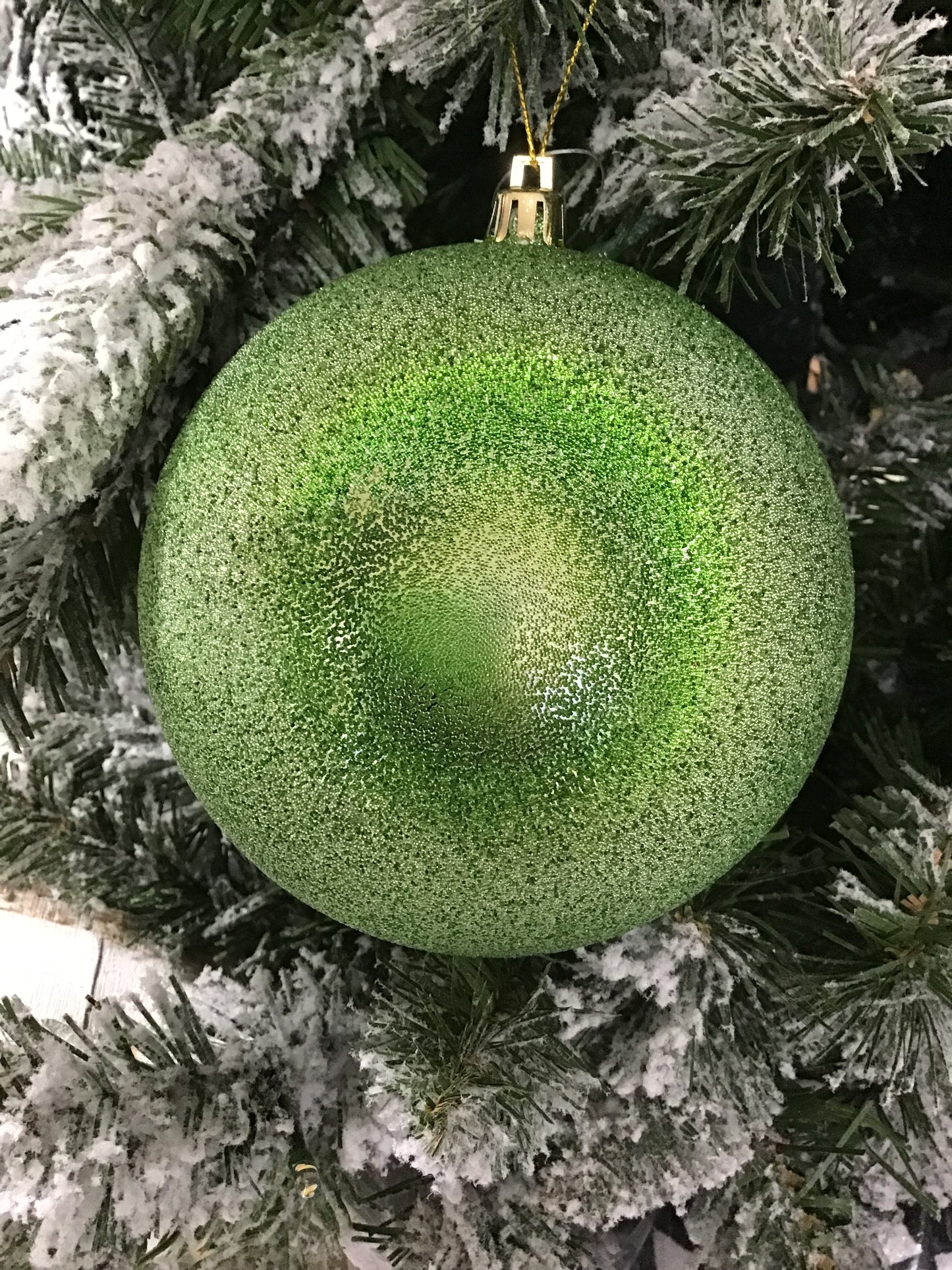 5 Inch Green Candy Ball Ornament