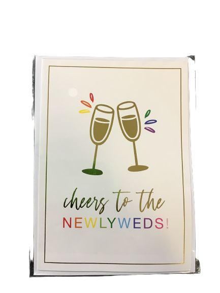 Cheers To The Newlyweds! Card With Envelope