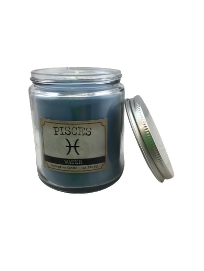 Scented Soy Candle-Pisces-Water Sign