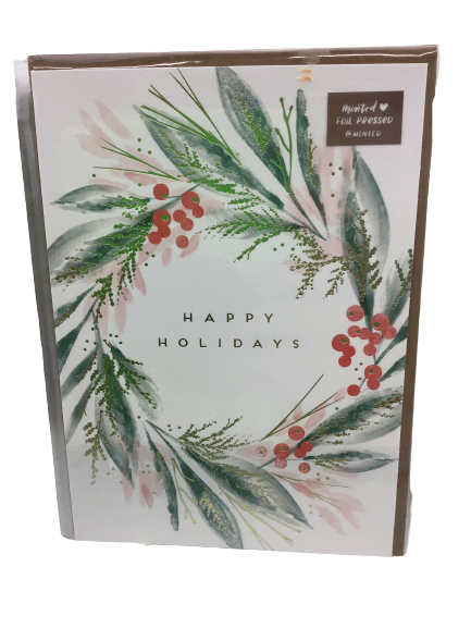 Minted Forest Greens Christmas Card