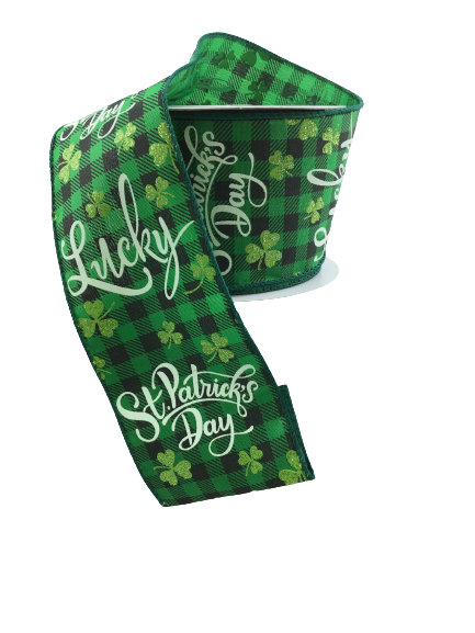 2.5 Inch Lucky St. Patrick's Day Ribbon