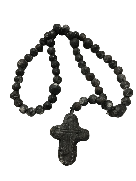 Large Rosary Beads - Charcoal