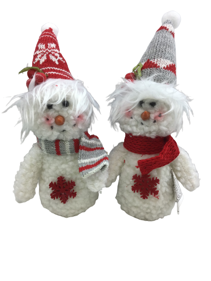 Plush Snowman Ornament 2 Styles