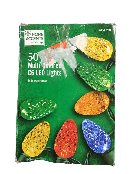 Home Accents Holiday 50 Multi-Colored C6 LED Lights