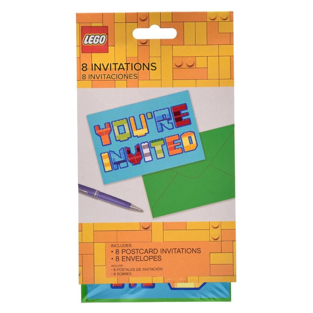 LEGO Happy Birthday Invitation Card