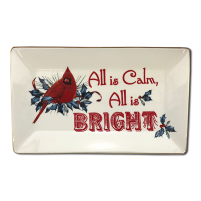 Lenox  All is Calm All is Bright Sentiment Tray