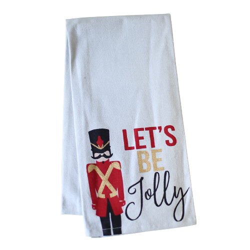 Let's Be Jolly Soldier Hand Towel