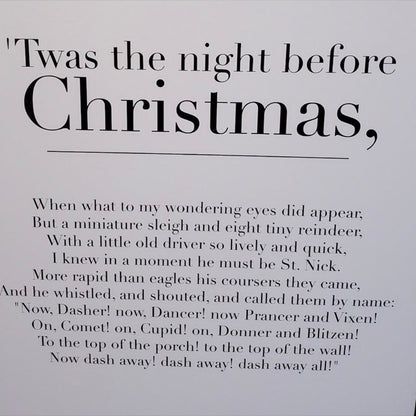 Twas The Night Before Christmas Hanging Sign
