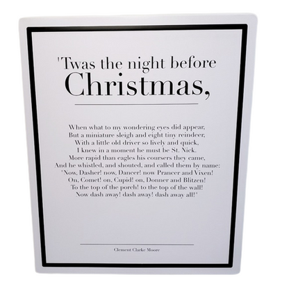 Twas The Night Before Christmas Hanging Sign