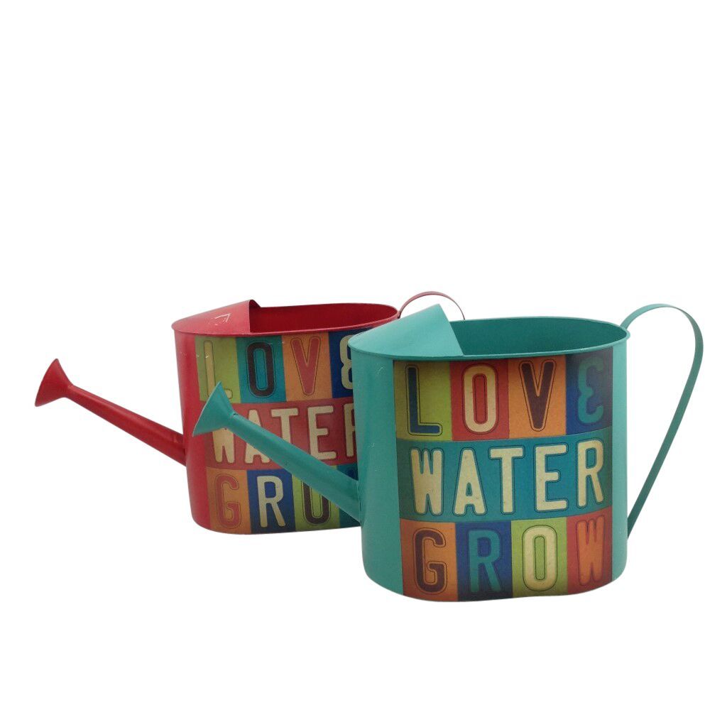 Metal Watering Can Two Colors