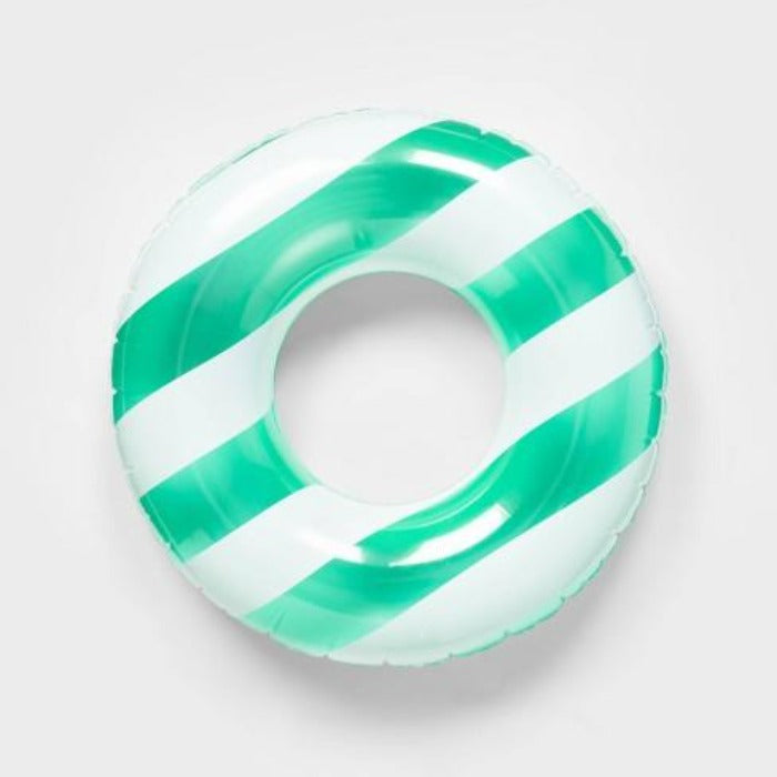 Sun Squad Swim Tub- Mint And White Striped