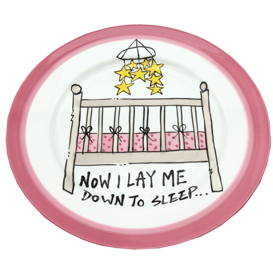 Now I Lay Me Down To Sleep  Ceramic Crib Plate  2 Styles Magnolia Lane