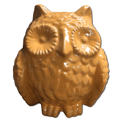 Orange Ceramic Owl
