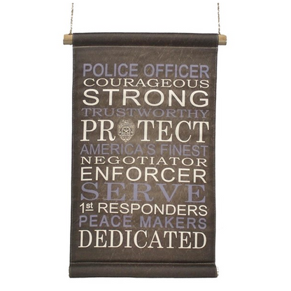 Police Officer Vinyl Banner