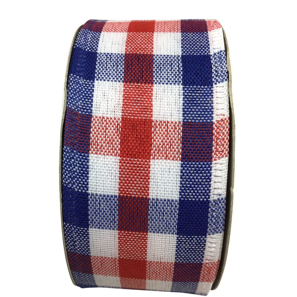 Americana Check Ribbon 1.5 Inches x 10 Yards