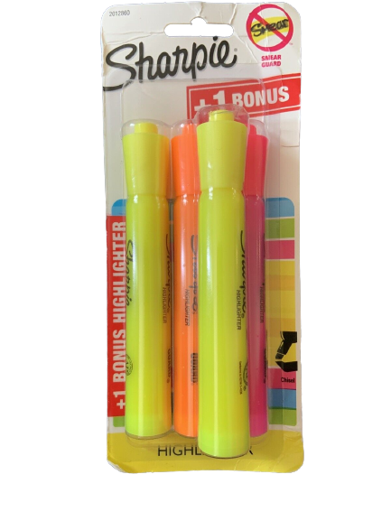 Sharpie Highlighters - 4 Pack