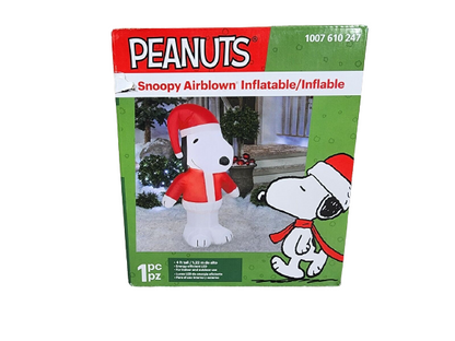 Peanuts Santa Snoopy Airblown Inflatable - Open Box