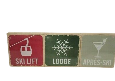 3 Count Tabletop Signs Ski Lift