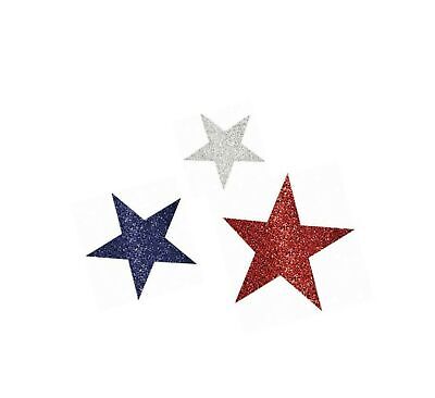 Mini Glitter Cutouts Patriotic Stars
