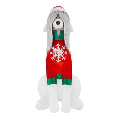 Home Accents Holiday 6 Foot LED Long- Haired Hound Inflatable - Open Box