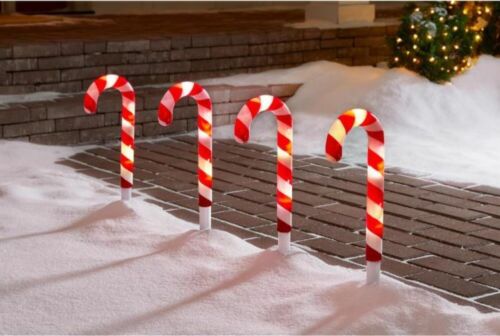 LED Lightshow ColorMotion Candy Cane Pathway Stakes