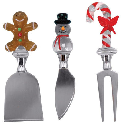 Yuletide Cheese Knife Set of 3