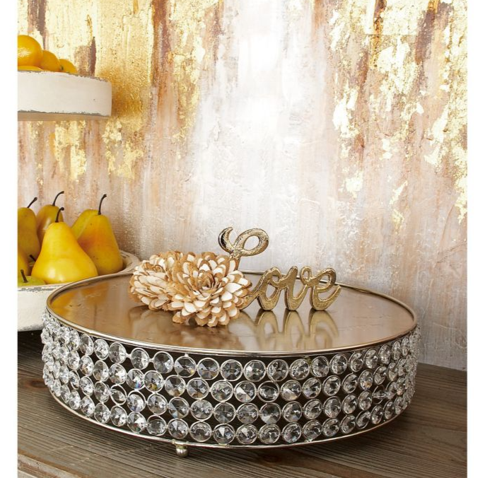 Metal Bead Cake Stand Set of 3