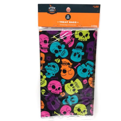 Halloween Skull Rainbow Treat Bags